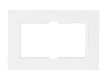 Рамка для 2-ой розетки белая, RITA, MUTLUSAN