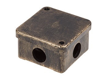 Коробка распаечная ОП 75х75х40мм, бронза, 4 мембр. вх. IP53 ЮПИТЕР