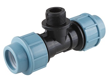 Тройник 25 х 1" нар. (для ПЭ труб), AV Engineering