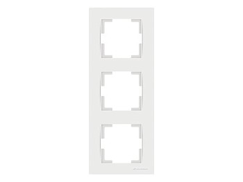 Рамка 3-ая вертикальная белая, RITA, MUTLUSAN