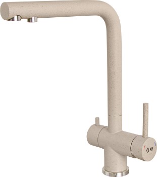 Смеситель для кухни (SUS 304) D35, серия ZAR с краном для пит. воды гранит AV Engineering