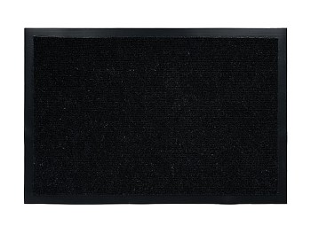 Коврик придверный влаговпитывающий, ребристый, "Trip", 40х60 см, черный, VORTEX