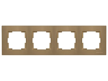 Рамка 4-ая горизонтальная золотая, RITA, MUTLUSAN