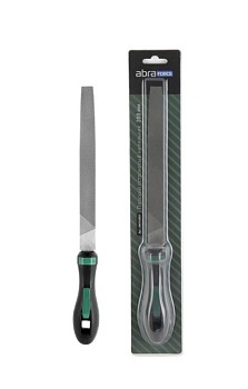 Напильник плоский остроносый с рукояткой 250 мм насечка 2 BFF10 (ABRAforce)