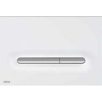 Кнопка управления для скрытых систем инсталляции, Linka (белый-мат/xром-глянец), Alca