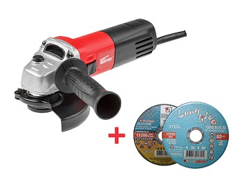 Одноручная углошлифмашина WORTEX AG 1207-3 в кор. + АКЦИЯ (2 круга по металлу)