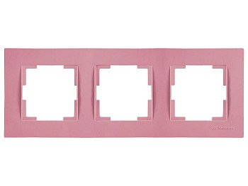 Рамка 3-ая горизонтальная розовая, RITA, MUTLUSAN