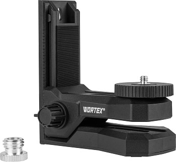 Держатель нивелира магнитный WORTEX LLB 1411 в кор., микролифт, 2 рег., + переходник