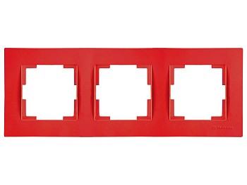 Рамка 3-ая горизонтальная красная, RITA, MUTLUSAN