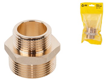 Ниппель ред. 1 1/4" нар. х 1" нар., AV Engineering (инд. упак.)