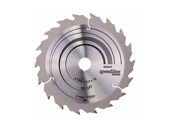Диск пильный 130х16 мм 18 зуб. по дереву SPEEDLINE WOOD BOSCH