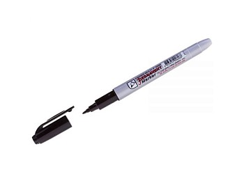 Маркер перманентный Crown "Multi Marker Super Slim" черный, пулевидный