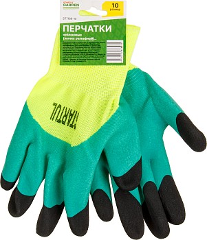 Перчатки нейлон, латексное рельефное покрытие, 10 р-р STARTUL GARDEN