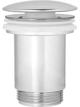 Выпуск для умывальника click/clack, большая крышка с переливом, хром, 1 1/4", AV Engineering