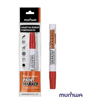 Маркер-краска промышленный красный MUNHWA INDUSTRIAL
