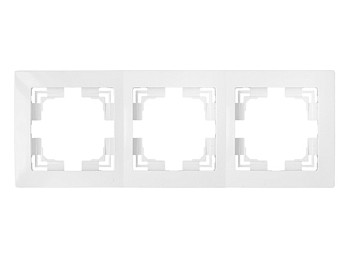 Рамка 3-местная белая, Уют, Bylectrica