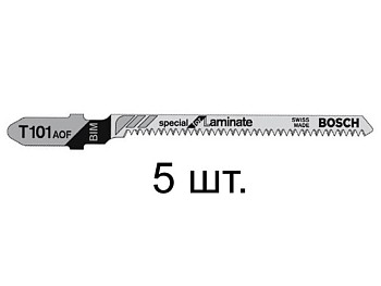 Пилка лобз. по дереву/ламинату T101AOF (5 шт.) BOSCH