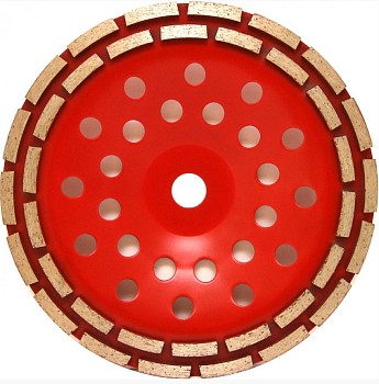 Алмазная чашка d 230 мм по бетону двухрядная TRIO DIAMOND NEW FORMULA SEGMENT