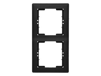 Рамка 2-ая вертикальная черная, DARIA, MUTLUSAN