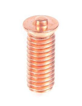 Болт для споттера Ø6x18 мм с мелкой резьбой для приваривания (омедненный) Хорекс Авто HZ 18.626