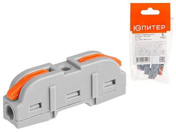 Клемма соединительная проходная СК-221 (2.5 мм2) (5 шт) ЮПИТЕР