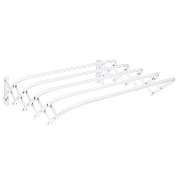 Сушилка для белья настенная складная, 6м, 1200х450х185, цвет белый, NIKA