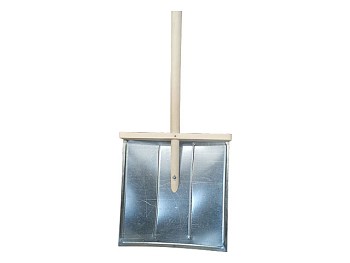 Лопата снегоуборочная 396х398мм (оцинк.сталь)