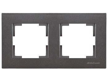 Рамка 2-ая горизонтальная дымчатая, RITA, MUTLUSAN