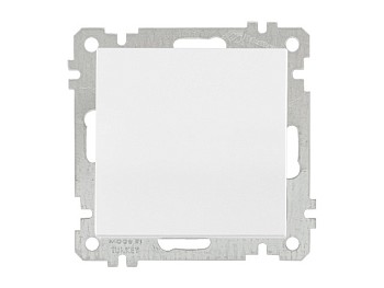 Выключатель 1-клав. (скрытый, без рамки, винт. зажим) белый, DARIA, MUTLUSAN