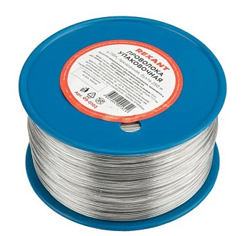 Проволока упаковочная в ПВХ прозрачная (бухта 250м) REXANT