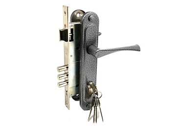 Замок врезной Зенит ЗВ4-85.3 (серебро)