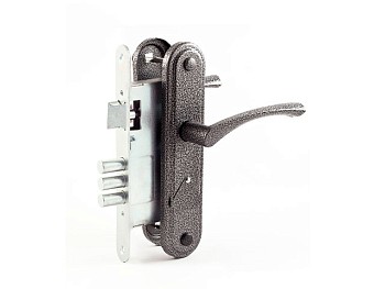 Замок врезной Омега ЗВ9.1-01 (серебро)