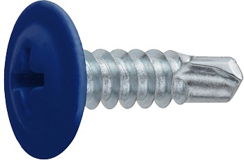 Саморез 4.2х16 мм с прессшайбой, цинк, со сверлом, RAL 5002 (150 шт в пласт. конт.) STARFIX