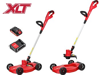 Триммер аккум. WORTEX TB 2818 ALL1 XLT SET 18В, шир.скаш.300 мм, авт.подача лески, леска 1.6 мм