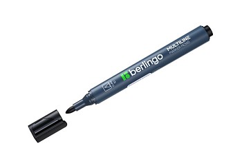 Маркер промышл. перманентный черный BERLINGO MULTILINE PE300