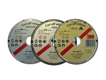 Круг отрезной 125х1.0x22.2 мм для высокопрочн. стали 68013 3M