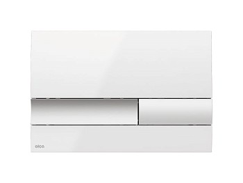 Кнопка управления для скрытых систем инсталляции, белая, AlcaPlast