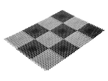 Коврик придверный, 42х56 см, "Травка", черно-серый, VORTEX