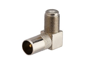 Переход гнездо F-штекер TV угловой PROCONNECT