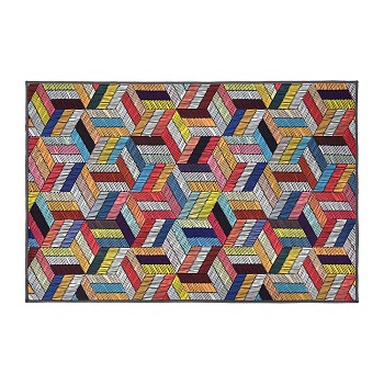 Коврик влаговпитывающий  "Velur"  60*90 см "Мультицвет 3D", "VORTEX"