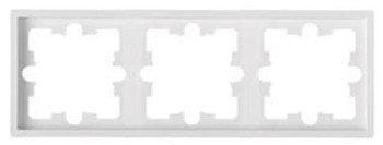 Рамка 3-местная белая, Carre, BYLECTRICA