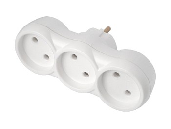 Разветвитель 3-местный (б/з, 16А, 250В)