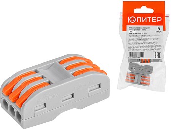 Клемма соединительная проходная СК-223 (2.5 мм2) (5 шт) ЮПИТЕР