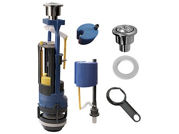 Арматура двойная гальваника кнопка, ниж.подводка, ИнкоЭр