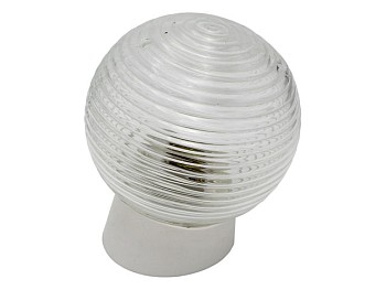 Светильник шар стекло/белый/наклонный 60Вт, IP20 (НБП 01-60-004) Юпитер