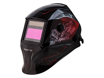 Щиток сварщика с самозатемняющимся светофильтром Solaris ASF520S (Car Master красный)