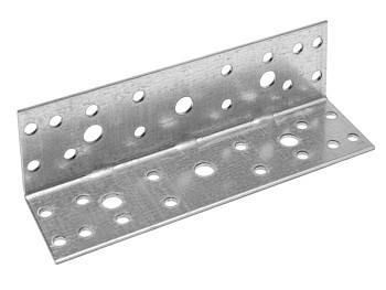 Уголок крепежный равносторонний 140х40х40 мм KUR белый цинк STARFIX