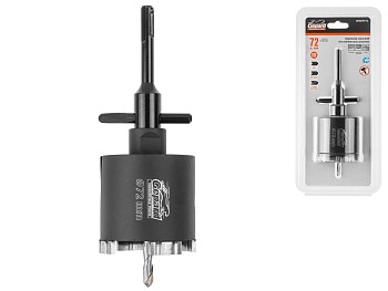 Коронка алмазная d 72мм железобетон GEPARD (GP2079-72)