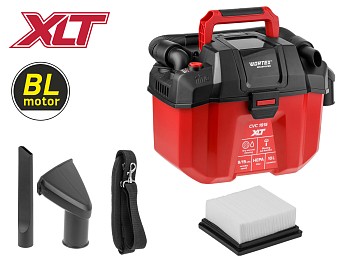Аккум. пылесос WORTEX CVC 1815 в кор. ALL1 XLT SOLO БЕСЩЁТ., 18 В, 9-15 кПа, 10 л, строительный