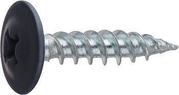 Саморез 4.2х19 мм с прессшайбой, цинк, острый, RAL 7024 (50 шт в зип-локе) STARFIX